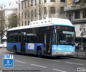 пазл Городские автобусы Мадрида